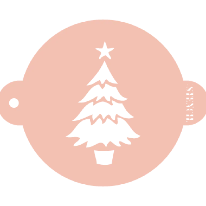 Stencil árbol de Navidad (nº 1), 20 cm - TodoStencil