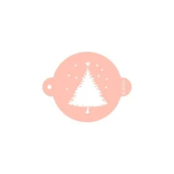 Stencil árbol de Navidad (nº 3), 9 cm - TodoStencil
