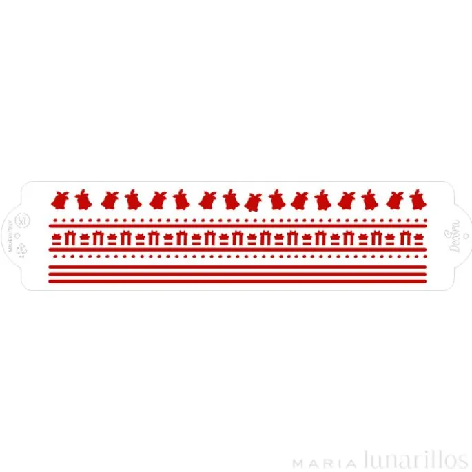 Stencil regalos de Navidad 30 cm - Decora