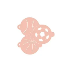 Stencils de balones de deporte 9 cm (3) - TodoStencil