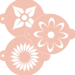 Stencils florales (nº 2), 20 cm (3) - TodoStencil