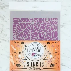 Stencil tela de araña Halloween - Sweet Stamp