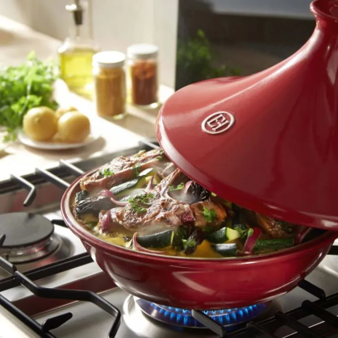 Tajine roja 32 cm - Cerámica - Emile Henry