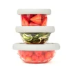 Tapa para conservar al vacío blanca L 20 cm - Cristal y Silicona (sin BPA) - Food Huggers
