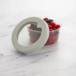 Tapa para conservar al vacío verde M 17,5 cm - Cristal y Silicona (sin BPA) - Food Huggers