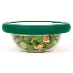 Tapa para conservar al vacío verde L 20 cm - Cristal y Silicona (sin BPA) - Food Huggers