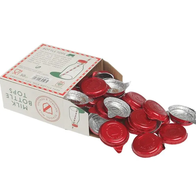 Tapas de aluminio para botellita de cristal (50) - Dotcomgiftshop