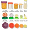 Tapas para conservar al vacío Greens (5) - Silicona (sin BPA) - Food Huggers