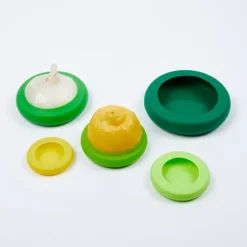 Tapas para conservar al vacío Greens (5) - Silicona (sin BPA) - Food Huggers