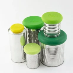 Tapas para conservar al vacío Greens (5) - Silicona (sin BPA) - Food Huggers