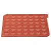 Tapete macarons corazones 42 cavidades 4 cm - Silikomart