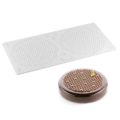 Tapete para encaje de azúcar y decoraciones Alvéolé 9 - Silikomart Professional
