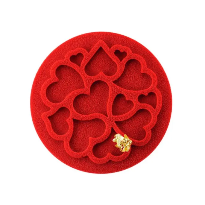 Tapetes texturizadores corazones Mini love 6 cm (6) - Silikomart Professional