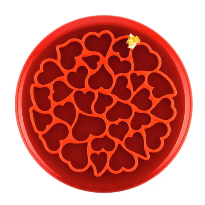 Tapete texturizador corazones love 18 cm - Silikomart Professional
