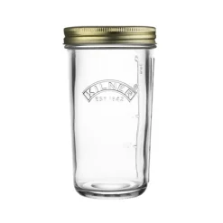 Tarro de cristal medidor con tapa metálica dorada para sellado al vacío 500 ml - Kilner