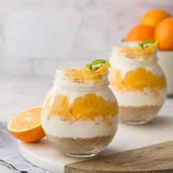 Tarro de cristal naranja, con tapa metálica plateada para sellado al vacío 400 ml - Kilner