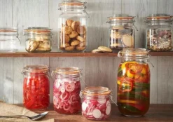 Tarro de cristal redondo con cierre hermético 500 ml - Kilner