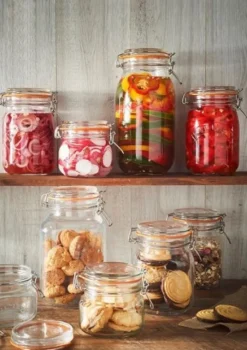 Tarro de cristal redondo con cierre hermético 1,5 litros - Kilner