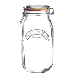Tarro de cristal redondo con cierre hermético 2 litros - Kilner