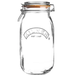Tarro de cristal redondo con cierre hermético 3 litros - Kilner