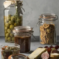 Tarro de cristal redondo laminado con cierre hermético 2,2 litros - Kilner
