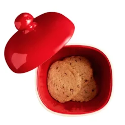 Tarro para galletas rojo - Cerámica - Emile Henry