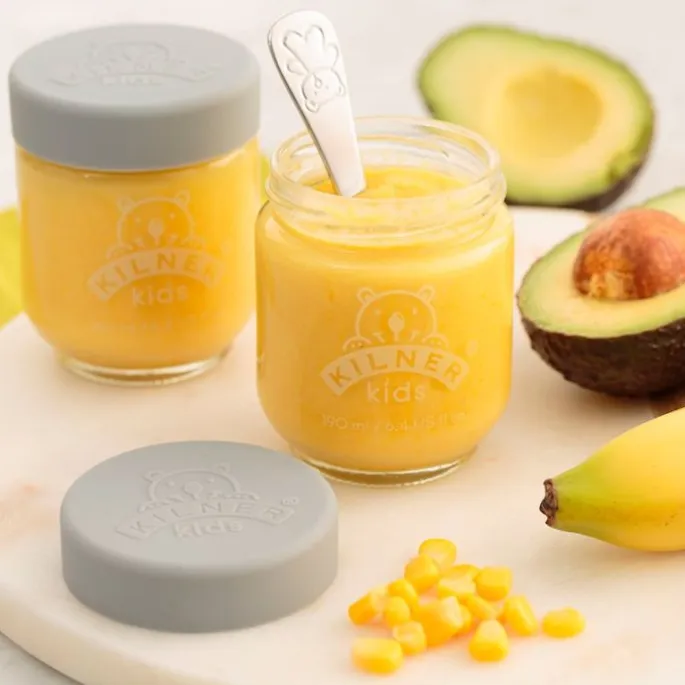 Tarros de cristal con tapa de silicona Kids 190 ml (6) - Kilner