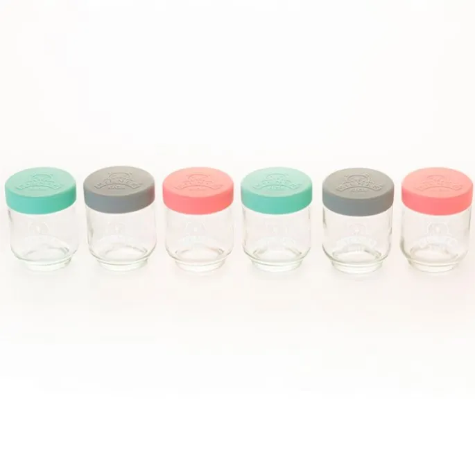 Tarros de cristal con tapa de silicona Kids 190 ml (6) - Kilner