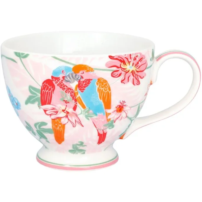 Taza de cerámica con asa Fallulah White 350 ml - GreenGate
