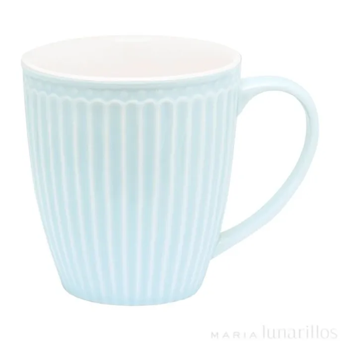 Taza de cerámica con asa Mug Alice Pale Blue - GreenGate