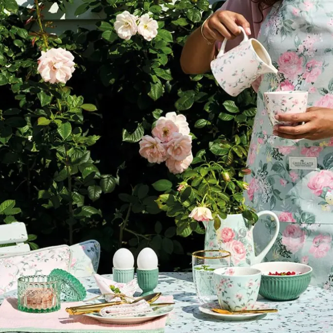 Taza de cerámica con asa Mug Alice Dusty Green - GreenGate