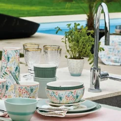 Taza de cerámica con asa Mug Alice Dusty Green - GreenGate