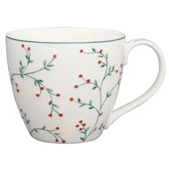 Taza de cerámica con asa mug Lucie White 250 ml - GreenGate