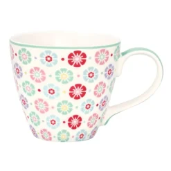 Taza de cerámica con asa mug Rike White 250 ml - GreenGate