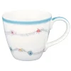 Taza de cerámica con asa mug Venissa White 250 ml - GreenGate