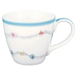 Taza de cerámica con asa mug Venissa White 250 ml - GreenGate