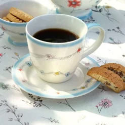 Taza de cerámica con asa mug Venissa White 250 ml - GreenGate