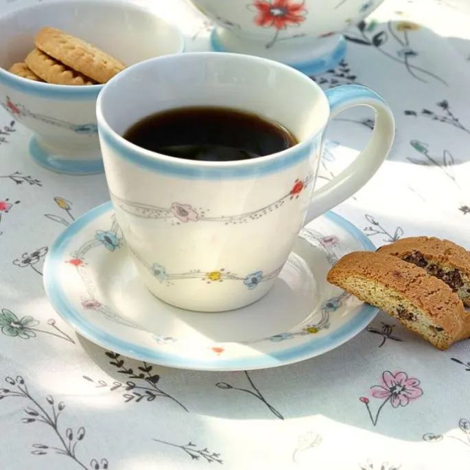 Taza de cerámica con asa mug Venissa White 250 ml - GreenGate