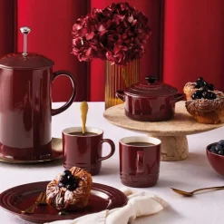 Taza 350 ml rojo granate Garnet - Cerámica de gres - Le Creuset
