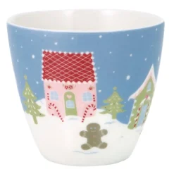 Tazón de cerámica para leche Laura Homes Dusty Blue 350 ml - GreenGate