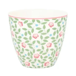 Tazón de cerámica para leche Lotta White 350 ml - GreenGate