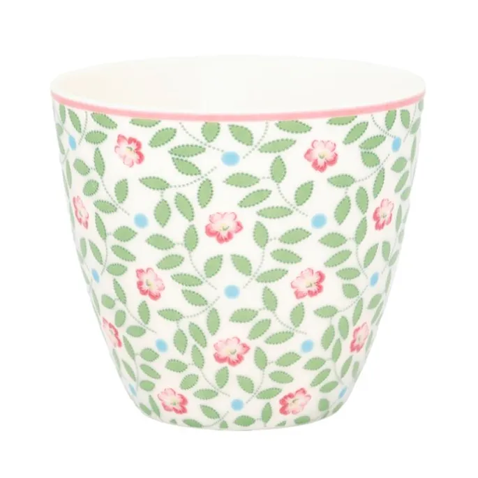 Tazón de cerámica para leche Lotta White 350 ml - GreenGate