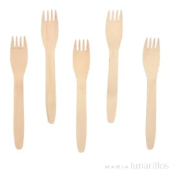 Tenedores de madera 16 cm (20) - Papstar