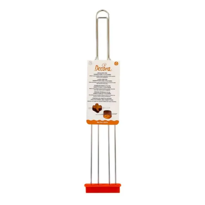 Tenedor pincho 4 puntas, para enfriar panettones y colombas boca abajo 52 cm - Decora