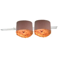 Tenedor pincho 4 puntas, para enfriar 2 panettones y colombas boca abajo 62 cm - Decora