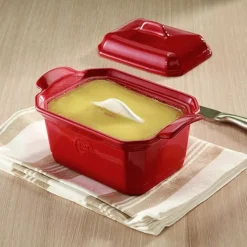 Terrina para foie gras con prensa roja 12,5 cm - Cerámica - Emile Henry