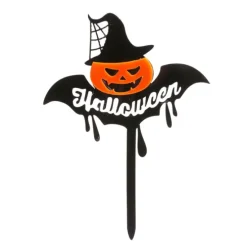 Topper calabaza bruja Halloween 16 cm - Dekora