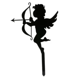 Topper Cupido San Valentín negro 10 cm - Dekora