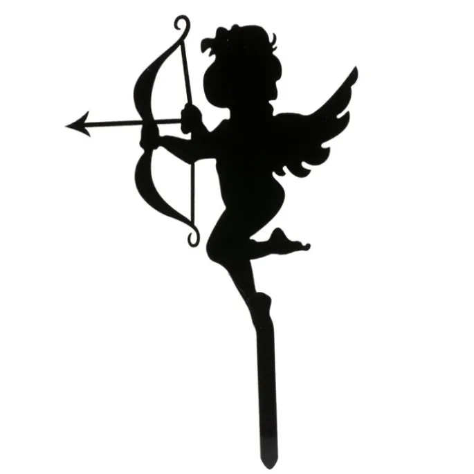 Topper Cupido San Valentín negro 10 cm - Dekora