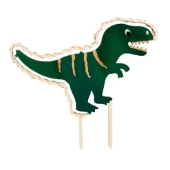 Topper de madera con LEDs dinosaurio - ScrapCooking
